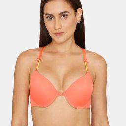 Zivame Orange Under-wired Padded T-Shirt Bra-picture-40