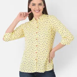 Crimsoune Club Yellow Printed Shirts-image-64