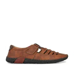 Shences Men's Tan Fisherman Sandals-picture-35