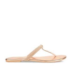 Rocia by Regal Women's Rose Gold T-Strap Sandals-image-97