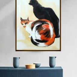 The Art House Abstract Multicolor Canvas Painting-image-55