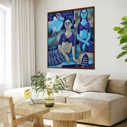 The Art House Abstract Multicolor Canvas Painting-image-23