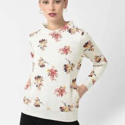 Crimsoune Club Off-White Floral Print Sweatshirt-image-8