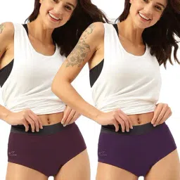 Freecultr Purple & Violet Hipster Panty - Pack of 2-image-16