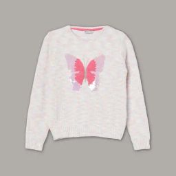 Fame Forever by Lifestyle Girls Multi Polyester Sequence Sweater-image-7