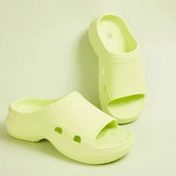 Ginger by Lifestyle Women's Green Slides-image-70