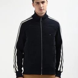 Tommy Hilfiger Navy Cotton Regular Fit Quilted Jacket-picture-41