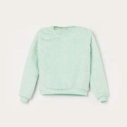 Fame Forever by Lifestyle Mint Quilted Regular Fit Sweatshirt-image-78