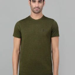 Cantabil Olive Green Regular Fit Sports T-Shirt-image-67