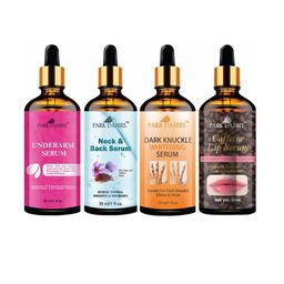 Park Daniel Set Of 4 Underarm, Neck & Back, Knuckle Whitening & Lip Serum - 30 ml Each-0
