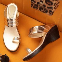 Trase Women's Golden Toe Ring Wedges-image-60