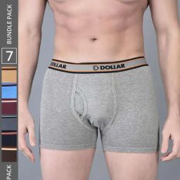 Dollar Bigboss Assorted Cotton Regular Fit Trunks - Pack Of 7-picture-11