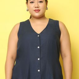 theRebelinme Women V-Neck Sleeveless Waistcoat-image-55
