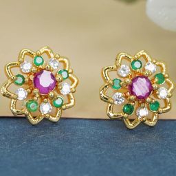 DressBerry Floral Studs Earrings-58