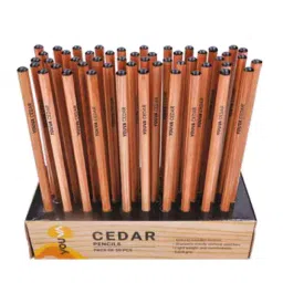 Youva Cedar Pencils PDQ Full Bonded Lead, 35300 (Pack of 50)-picture-41