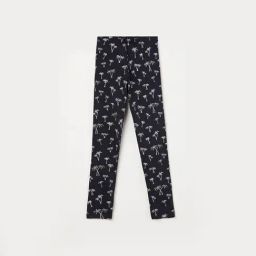 Fame Forever by Lifestyle Girls Navy Cotton Blend Printed Leggings-image-96