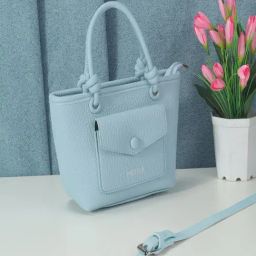Metro Blue Medium Bucket Bag-image-6