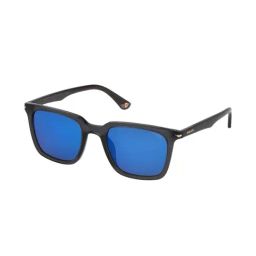 Police SPLL80K54705BSG Blue UV Protected Square Sunglasses for Men-image-37