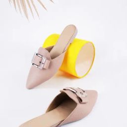 The White Pole Women's Pink Mule Shoes-image-86