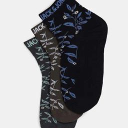 Jack & Jones Tropical Print Cotton Socks Pack of 3-picture-24