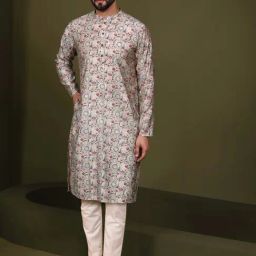 Kisah Multicolored Regular Fit Printed Kurta Bottom Set-image-15