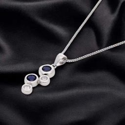 crash.club by CKC 925 Sterling Silver Azure Glow Rose Gold Chain Pendant for Women-picture-40