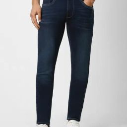 Van Heusen Navy Cotton Skinny Fit Jeans-image-89