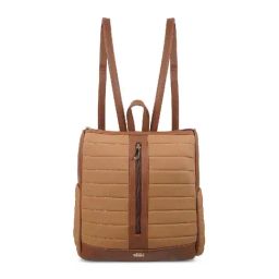 Mochi Tan Synthetic Medium Backpack-image-10
