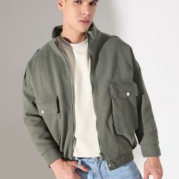 SHOWOFF Men Fleece Open Front Jacket-picture-8