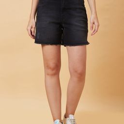 Being Human Women Washed Denim Shorts-picture-38