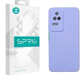 Sprig Liquid Silicone Back Cover for POCO F4 5G (Purple)-image-76