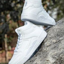 Red Tape Women's Edge Elevate Series White Ankle High Sneakers-image-18