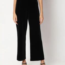 Vero Moda Black Relaxed Fit Mid Rise Pants-image-63