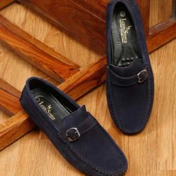 Louis Stitch Men's Federal Blue Monk Shoes-image-94
