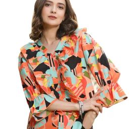 Melon by PlusS Multicolor Printed Top-image-11