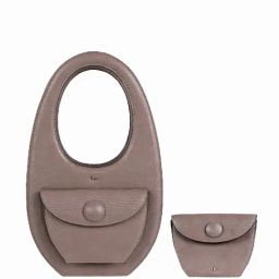 Hie Pebble Grey Textured Medium Sling Handbag-37