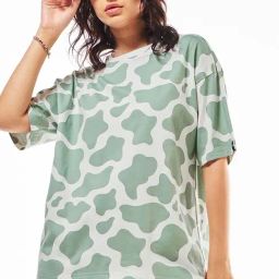 Bewakoof Green Print Cotton Relaxed Fit T-Shirt-picture-45