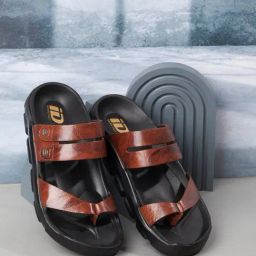 ID Men's Tan Toe Ring Sandals-image-9
