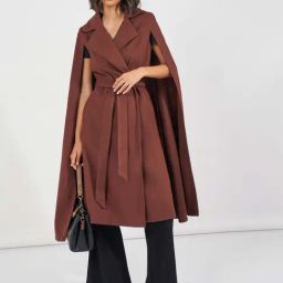 Styli Brown Plain Coat-image-12