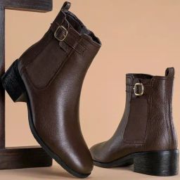 Red Tape Women's Casual Comfort Brown Chelsea Boots-image-37