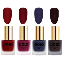 VOLO Set Of 4 Velvet Matte Nail Polish - 8 ml Each - 22 - 25 - 31 - 45-16