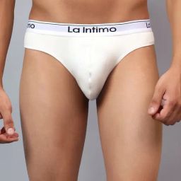 La Intimo White Comfort Fit Briefs-28