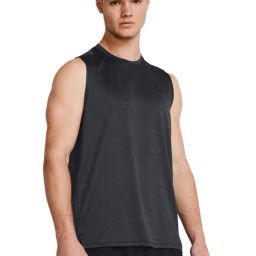 Under Armour Black Slim Fit Printed Tank Tee-picture-49
