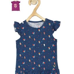Allen Solly Junior Pink & Teal Printed Top (Pack Of 2)-image-32