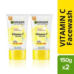Garnier Bright Complete Vitamin C Face Wash - 150 gm (Pack of 2)-26