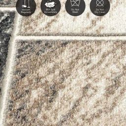 Obsessions Dark Grey Polypropylene Abstract Carpet - Medium image 4