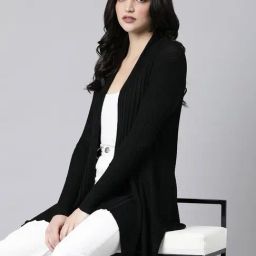 SHOWOFF Black Long Shrug-image-59