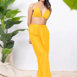 Erotissch Yellow Beachwear Co-Ord Set-picture-32