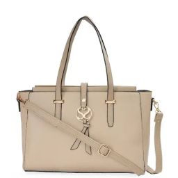 Sugarush Carly Beige PU Solid Shoulder Handbag-picture-37