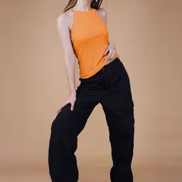 Lagashi Halter Neck Cotton Tank Top-picture-17